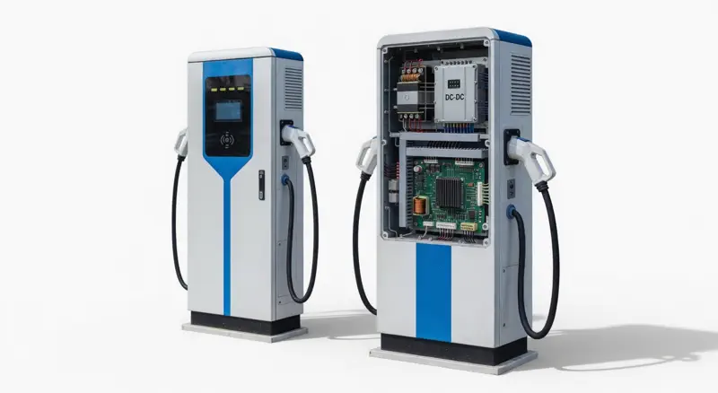 DC Charging Infrastructure at Joule Junction — connected system context