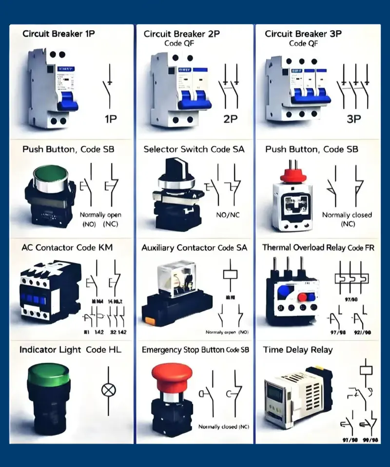 Industrial switchgear chart at Joule Junction — knowledge and documentation context